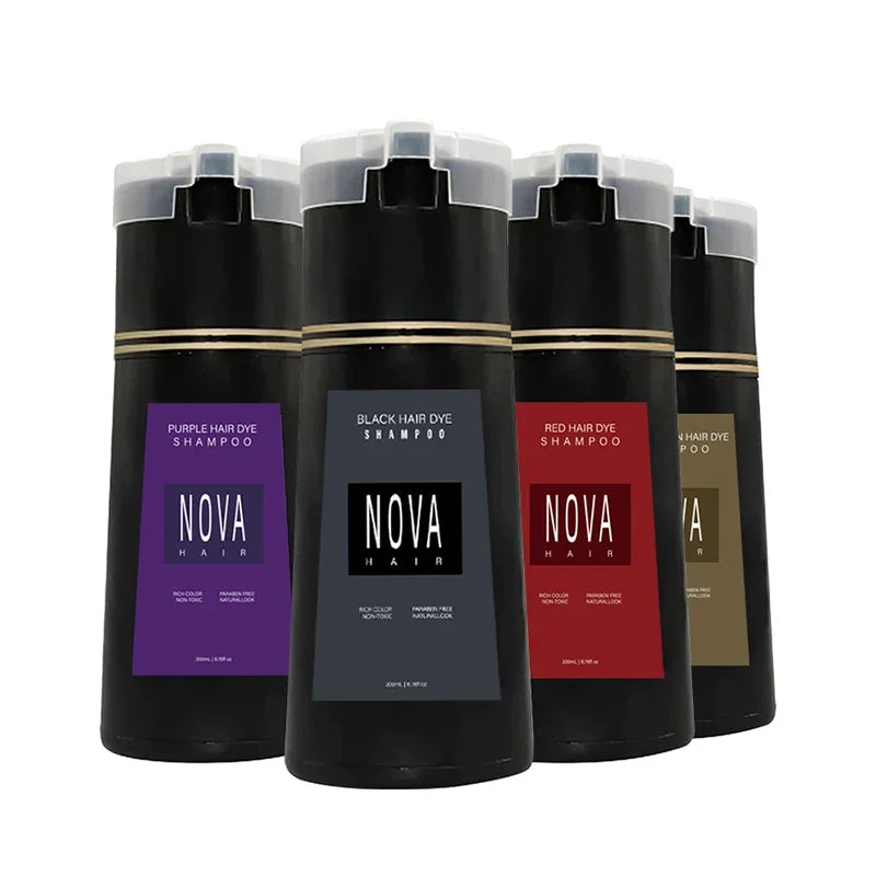 3 in 1 Hair Dyeing Care Shampoo for Men and Women 100 200ml - 5
