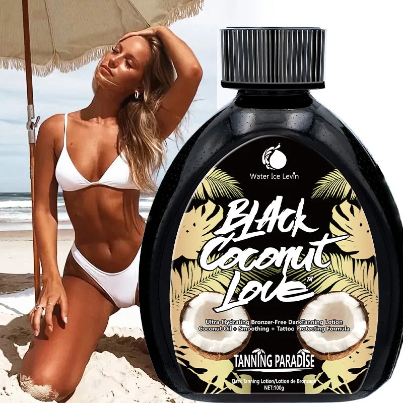 Black Coconut Love Tanning Lotion Moisturizing Bronzing Cream 100g - 7