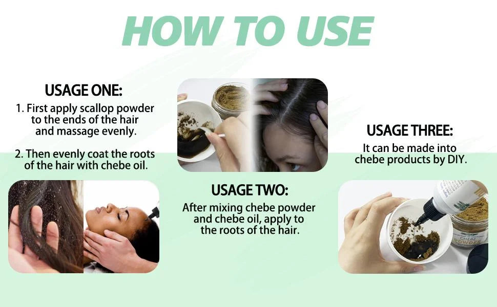 Goiple Chebe Powder and Rosemary Hair Growth Oil Treatment Set - 14