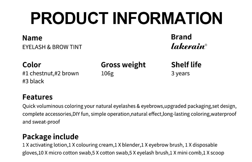 Professional Eyelash and Eyebrow Tinting Kit