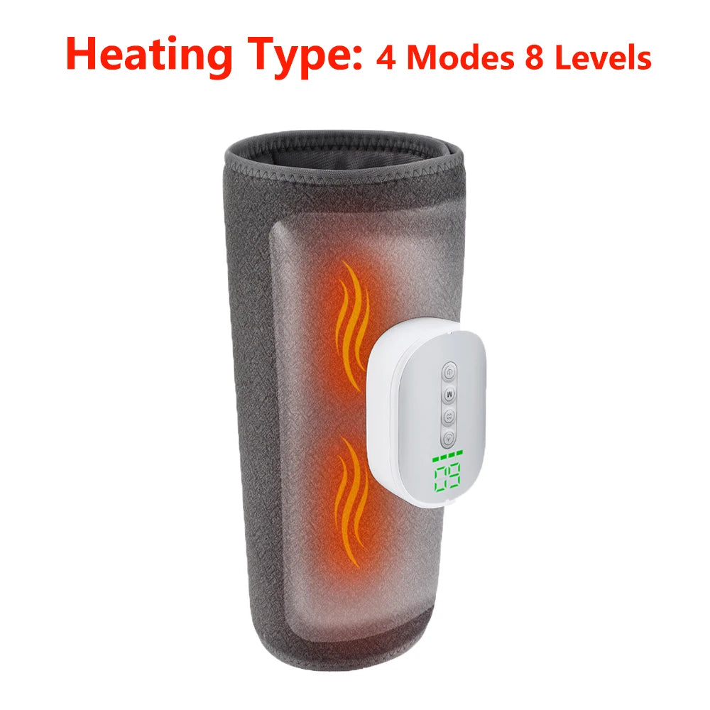 Wireless Calf Compression Massager with Heat for Muscle Recovery