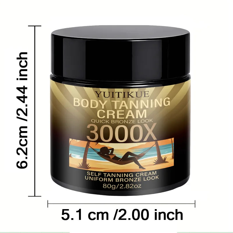 YUITIKUE 3000X Body Tanning Cream Self Tanner Bronzer 80g - 16
