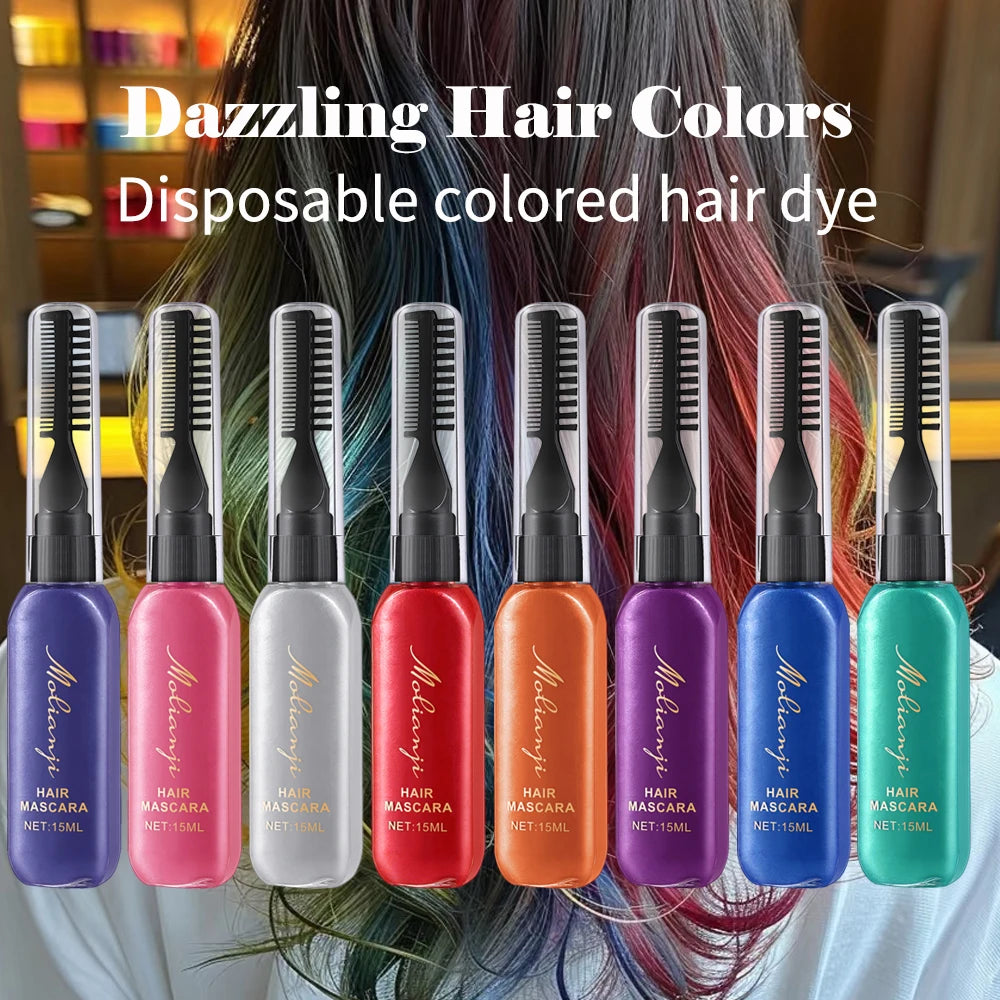 Disposable Colored Hair and Eyelash Dye Mascara 15ml