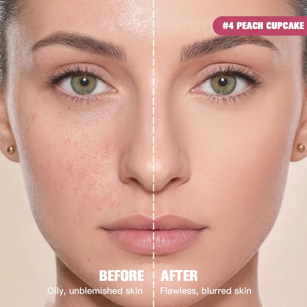 Matte Finish Oil-Control Pressed Powder with Mirror - 10
