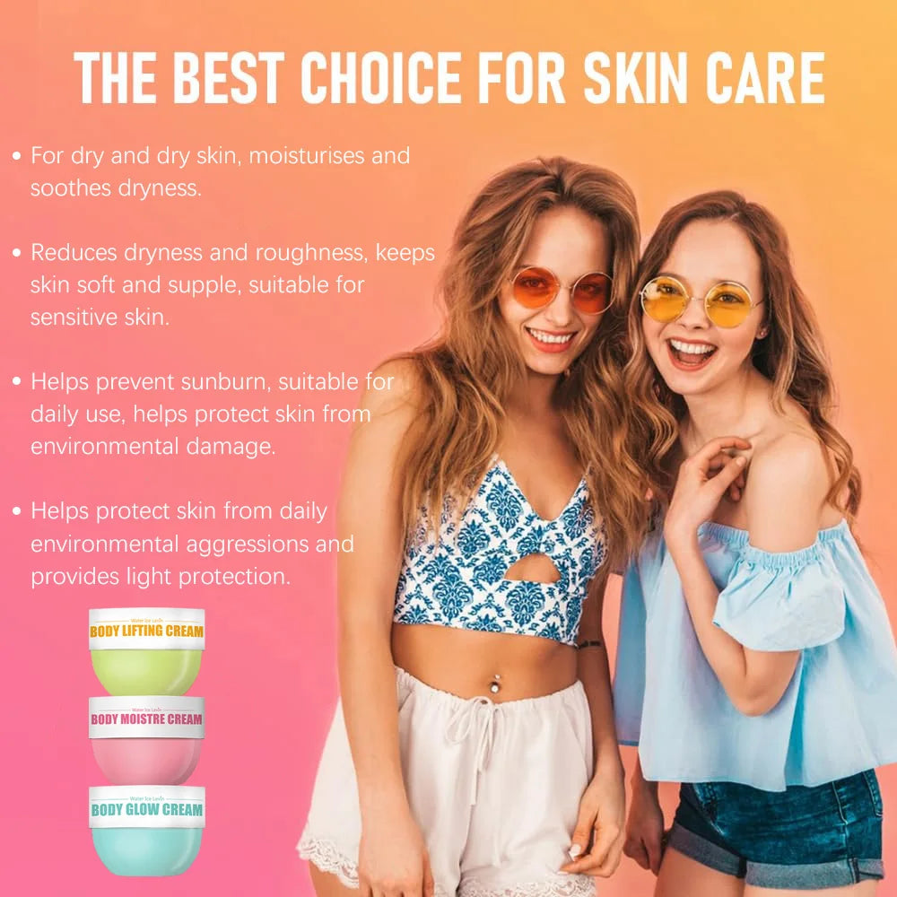 Water Ice Levin Body Glow Cream Firming and Moisturizing Lifting Set