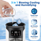 Portable Desktop Air Cooler and Humidifier Fan