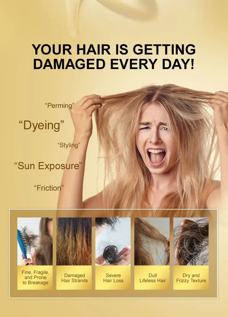 Amino Acid Hair Serum for Frizz Control and Shine