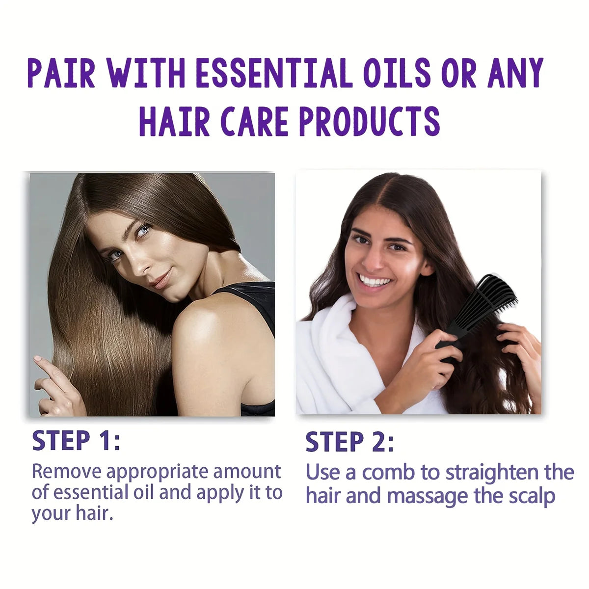 Detangling Hairbrush for Curly and Long Hair Anti-static Scalp Comb