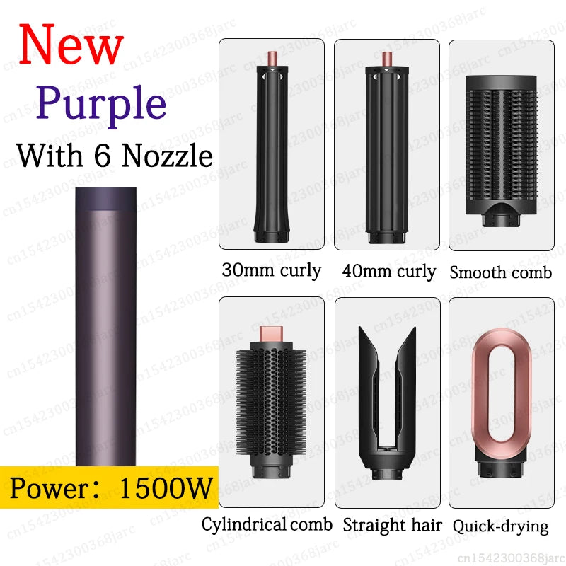SenCiciMen 6 in 1 Hair Styler Curling Iron and Professional Dryer Brush