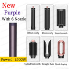 SenCiciMen 6 in 1 Hair Styler Curling Iron and Professional Dryer Brush