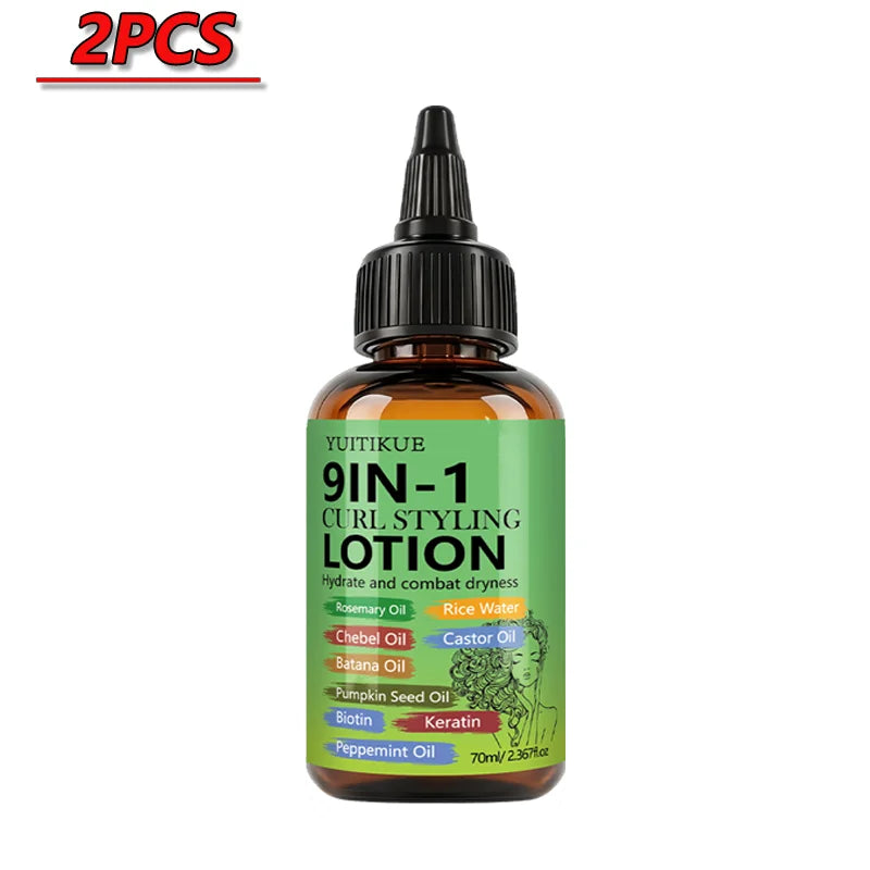 9 in 1 Rosemary and Castor Oil Curly Hair Styling Lotion 70ml - 16