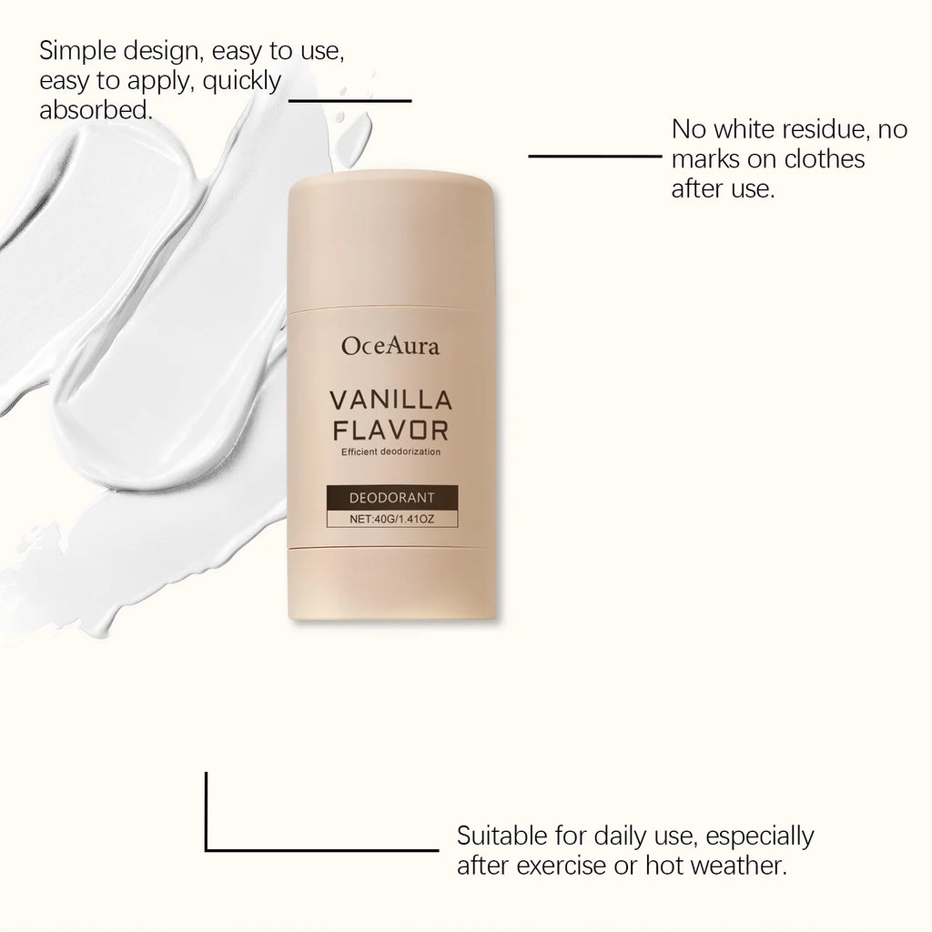 Long-Lasting Vanilla Scent Underarm Deodorant Stick