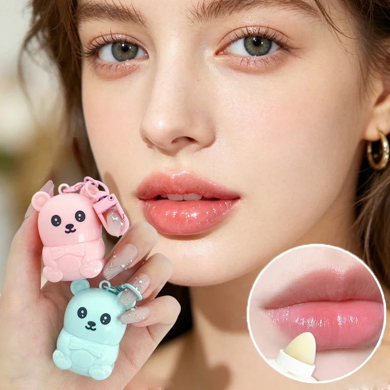 Cute Bear Fruit Lip Balm Moisturizing Daily Lip Care Treatment - 7