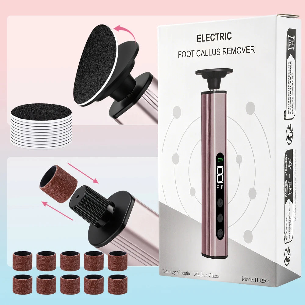 Electric Foot Callus Remover with 9 Speed Settings