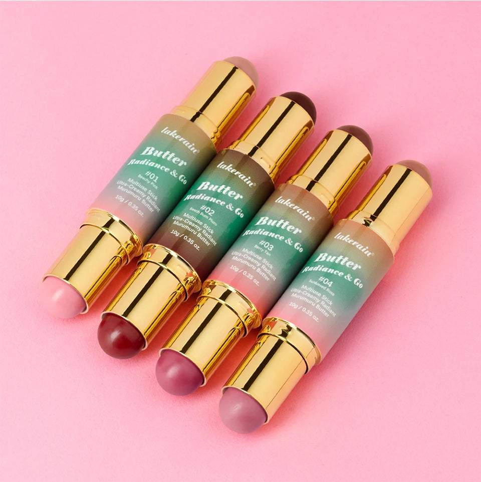 Dual-Ended Cream Bronzer and Blush Stick for Face and Lips - 19