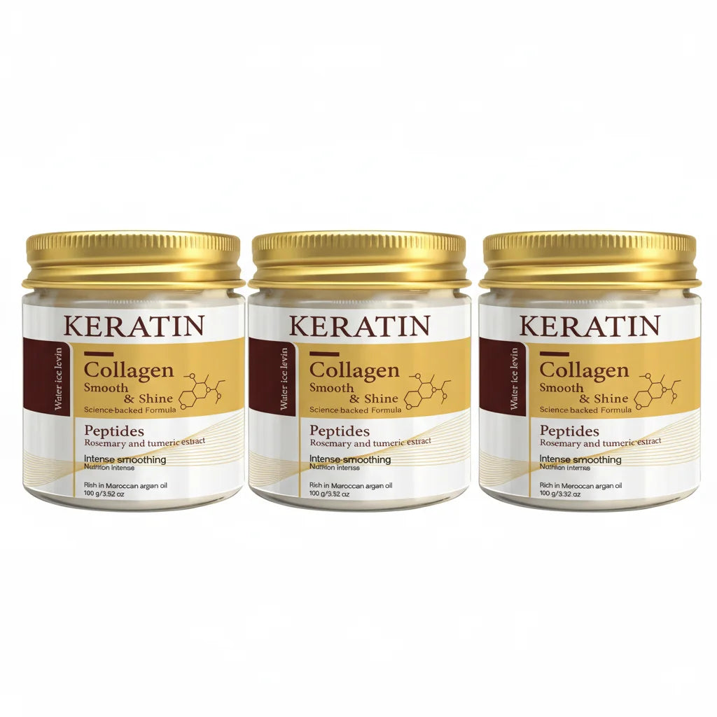 Keratin Collagen Argan Oil Hair Mask Deep Conditioning Treatment 100g