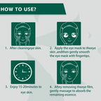 Green Tea Collagen Eye Mask for Dark Circles and Puffiness 60 Pieces