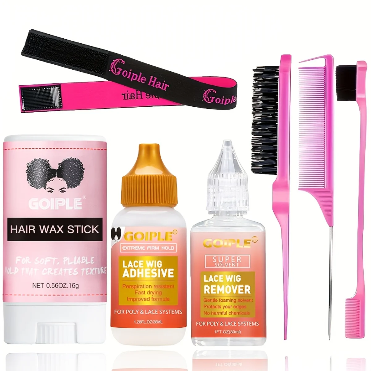 Goiple Lace Wig Adhesive and Hair Styling Kit - 1
