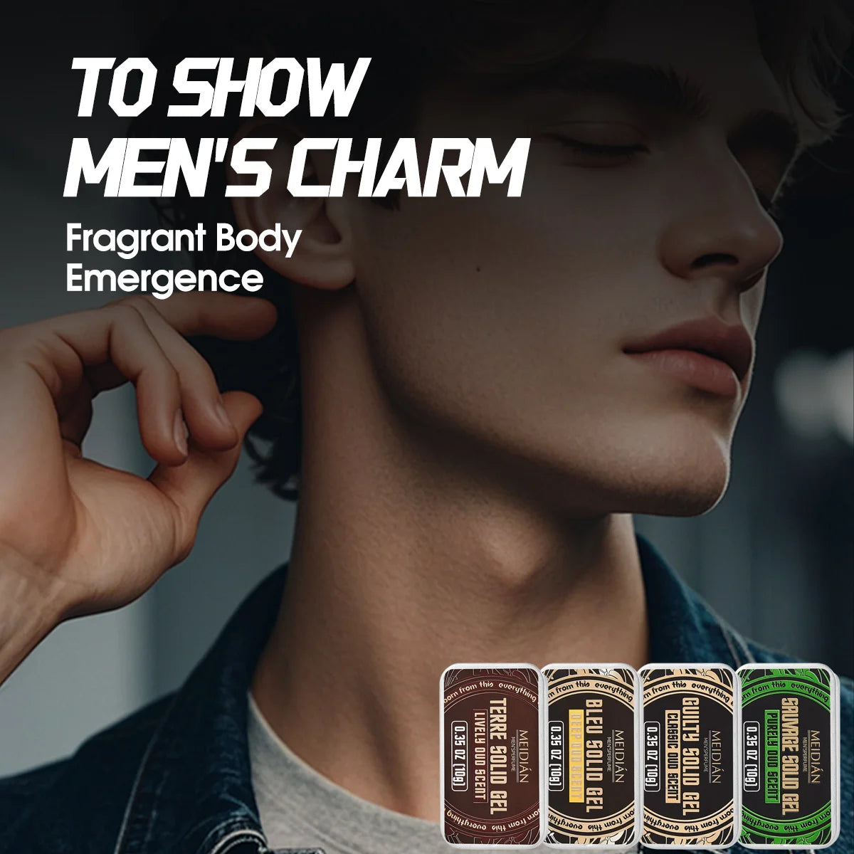 Solid Perfume Balm Portable Fragrance Tin for Men and Women - 1