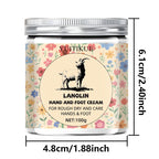 Lanolin Hand and Foot Cream Moisturizing Treatment for Dry Cracked Skin