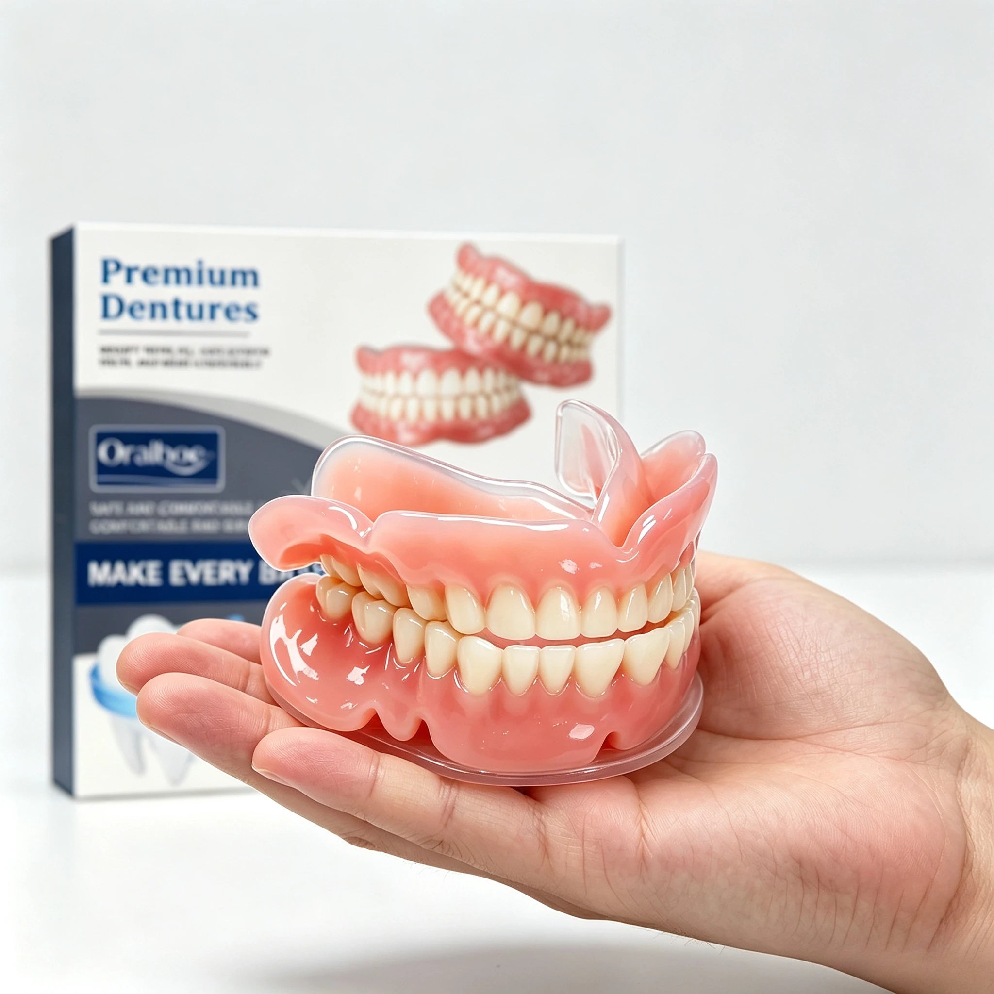 Snap-On Silicone Dentures for Instant Natural Smile - 2