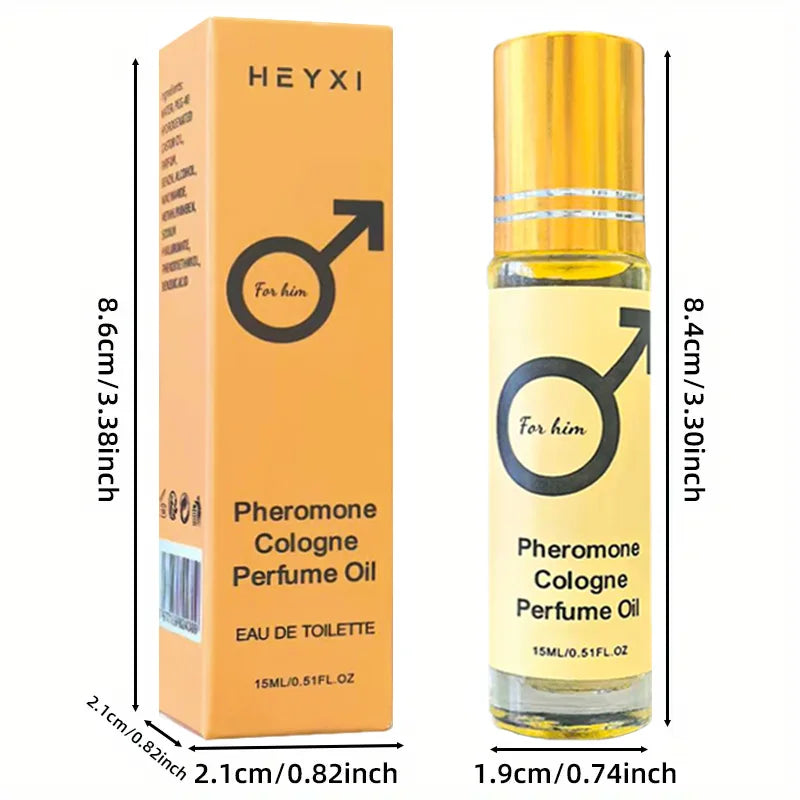 Heyxi Pheromone Cologne Oil Roll On Fragrance for Men