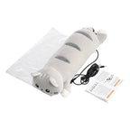 Cute Cat Heated Plush Pillow for Period Cramps and Back Pain