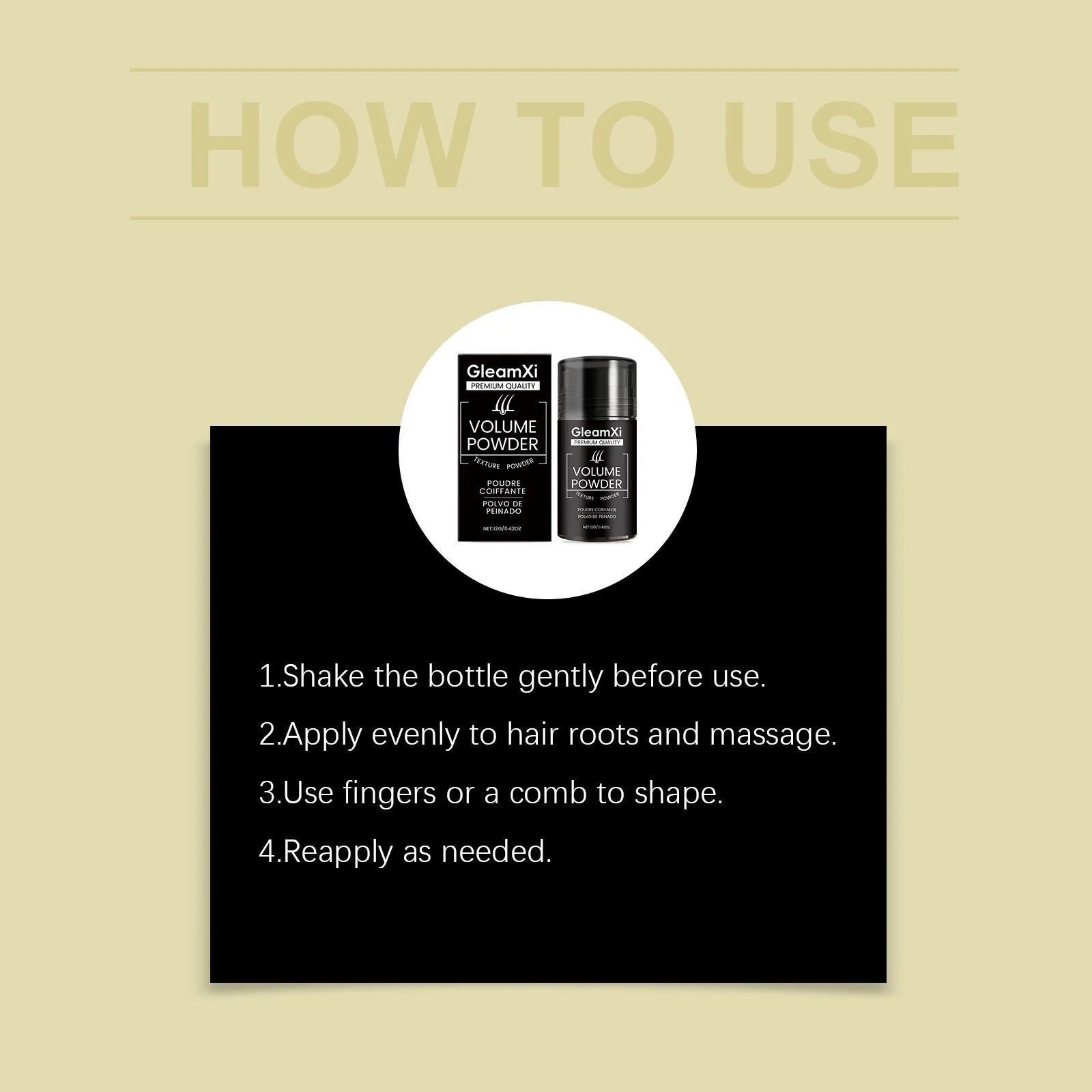 Hair Volumizing Powder for Root Lifting and Oil Control