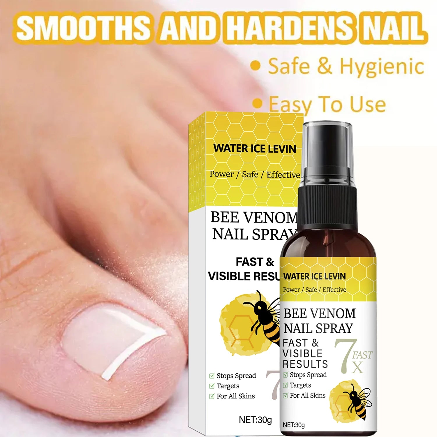 Bee Venom Nail Repair Spray Fast Acting Nail Care Solution - 2