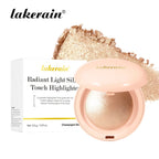 Baked Pearl Shimmer Highlighter Powder for Radiant Glow