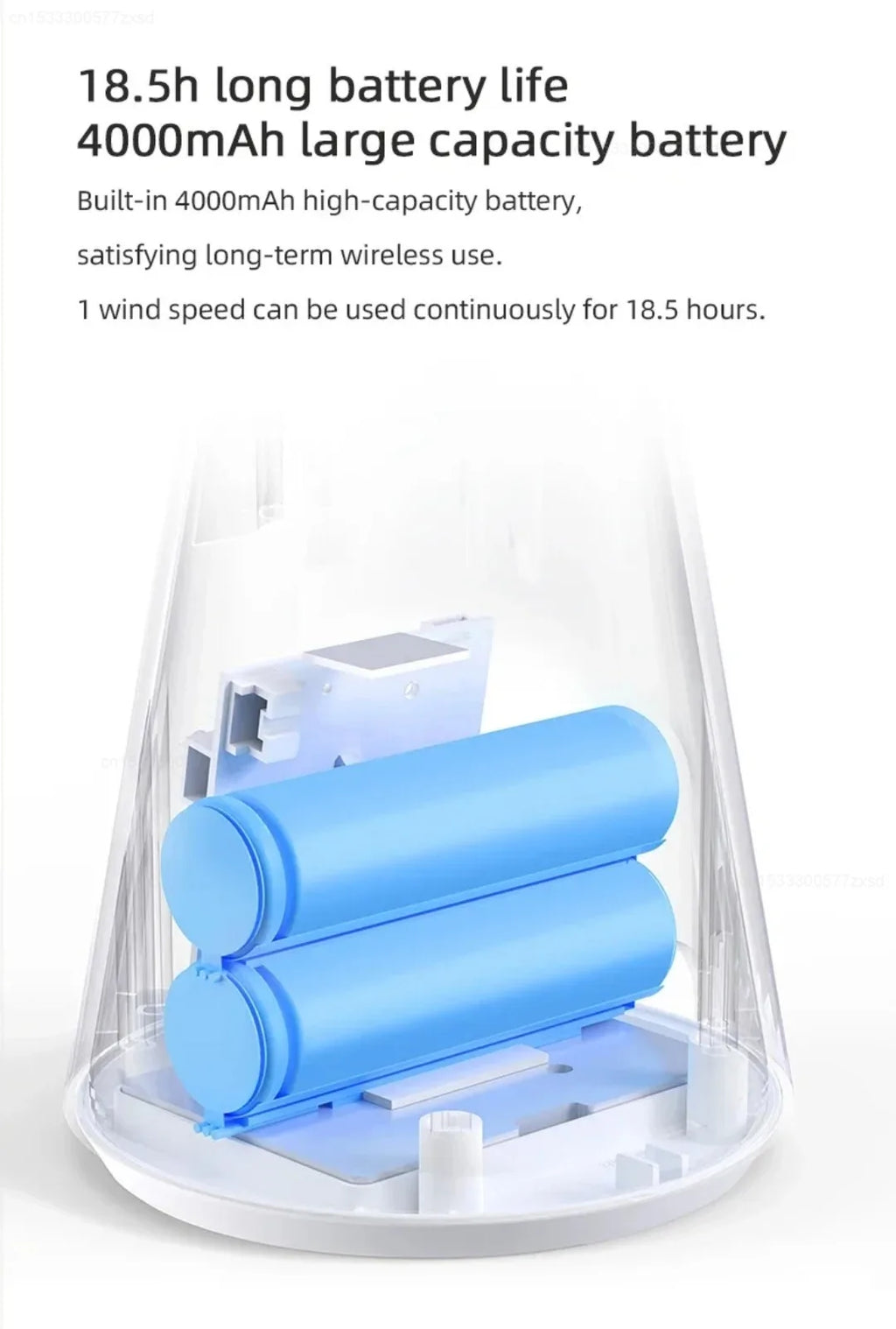 Mijia Portable Desk Fan Rechargeable USB Handheld Cooling Mini Fan