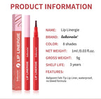 Long-Lasting Waterproof Ballpoint Felt Tip Lip Liner