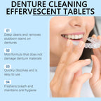 Effervescent Denture Cleaning Tablets for Freshness and Stain Removal