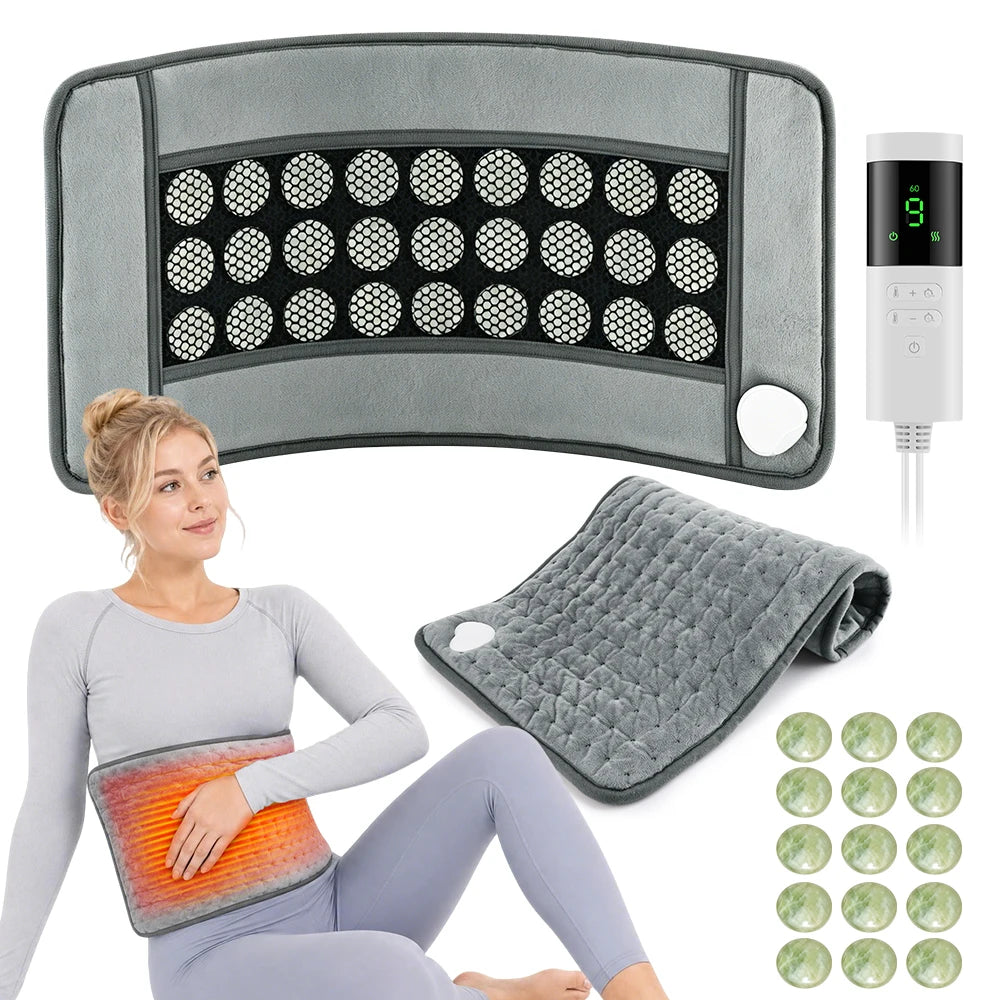 Natural Jade Stone Heating Pad for Pain Relief and Relaxation - 8