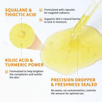 Brightening Kojic Acid and Turmeric Face Serum for Glowing Skin