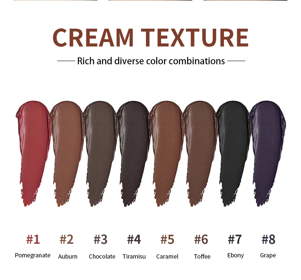 8-Color Cream Blush and Contour Palette
