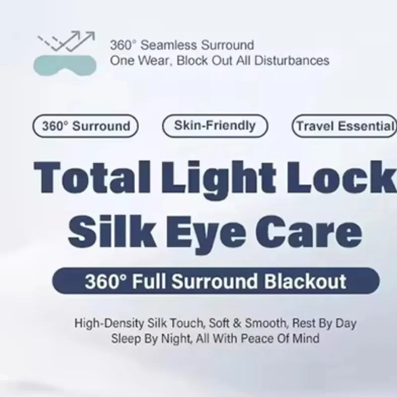 Silk Sleep Mask for Total Blackout and Comfort - 1