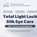 Silk Sleep Mask for Total Blackout and Comfort