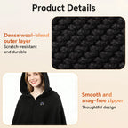 USB Powered Graphene Heated Hooded Shawl for Home and Office