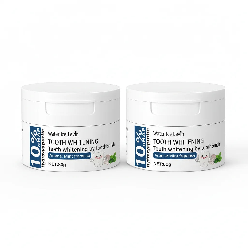 Whitening Tooth Powder with Vitamin C and Hyaluronic Acid Enamel Care