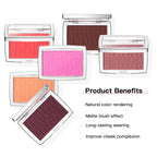 Embossed Matte Blush Palette for Natural Cheek Color