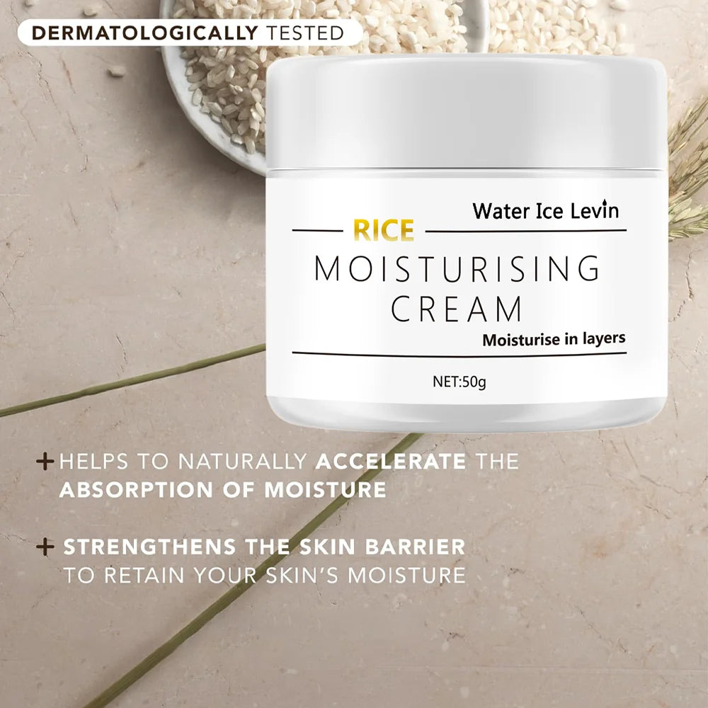 Water Ice Levin Rice Moisturizing Face Cream Hydrating Anti Aging