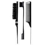 5 Piece Hair Detangling Comb and Styling Brush Set for Curly Hair