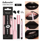 3-Piece Waterproof Matte Lipstick and Lip Liner Makeup Set
