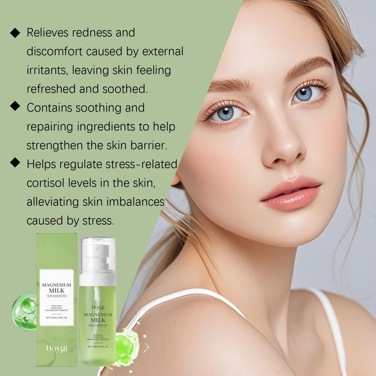 Hoygi Magnesium Milk Barrier Reset Jelly Mist Facial Toner Spray