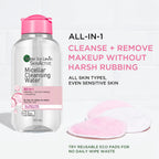 3-in-1 Micellar Cleansing Water Makeup Remover and Facial Toner