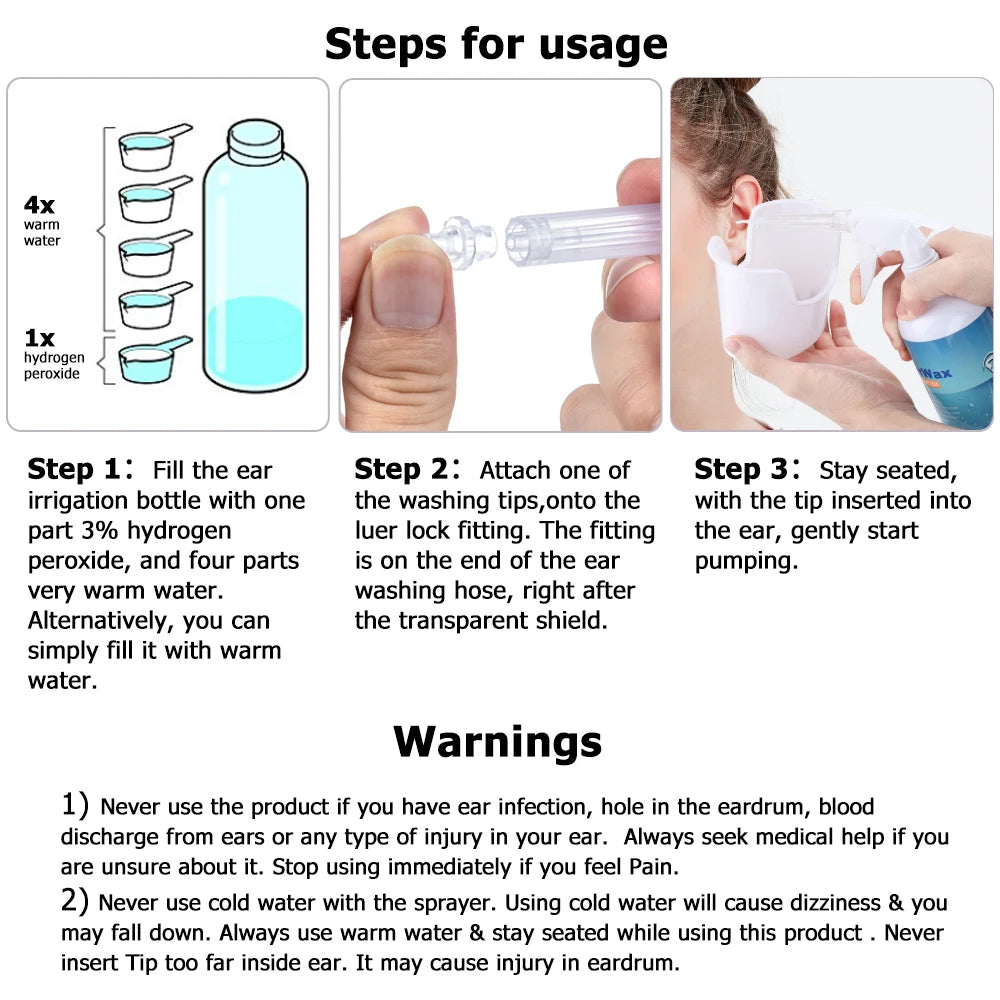 Electric Ear Wax Removal Irrigation System for Adults and Kids - 19