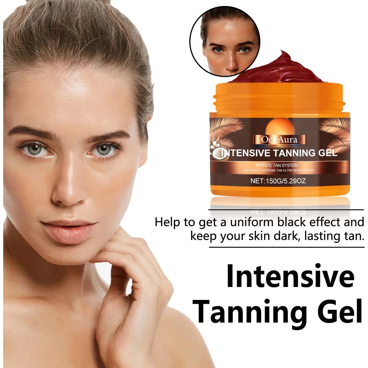 Intensive Tanning Accelerator Gel for Sun and Solarium