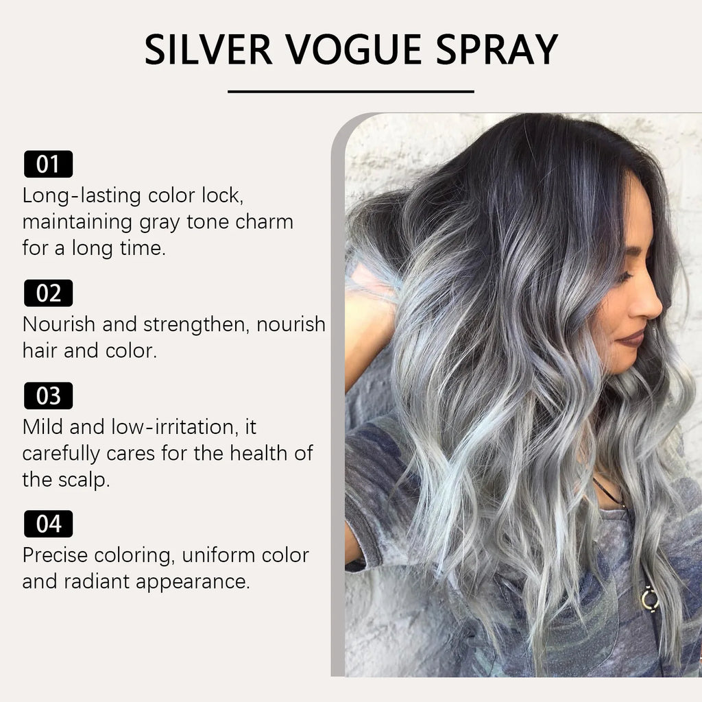 30ml Temporary Silver Hair Color Spray Washable Tint