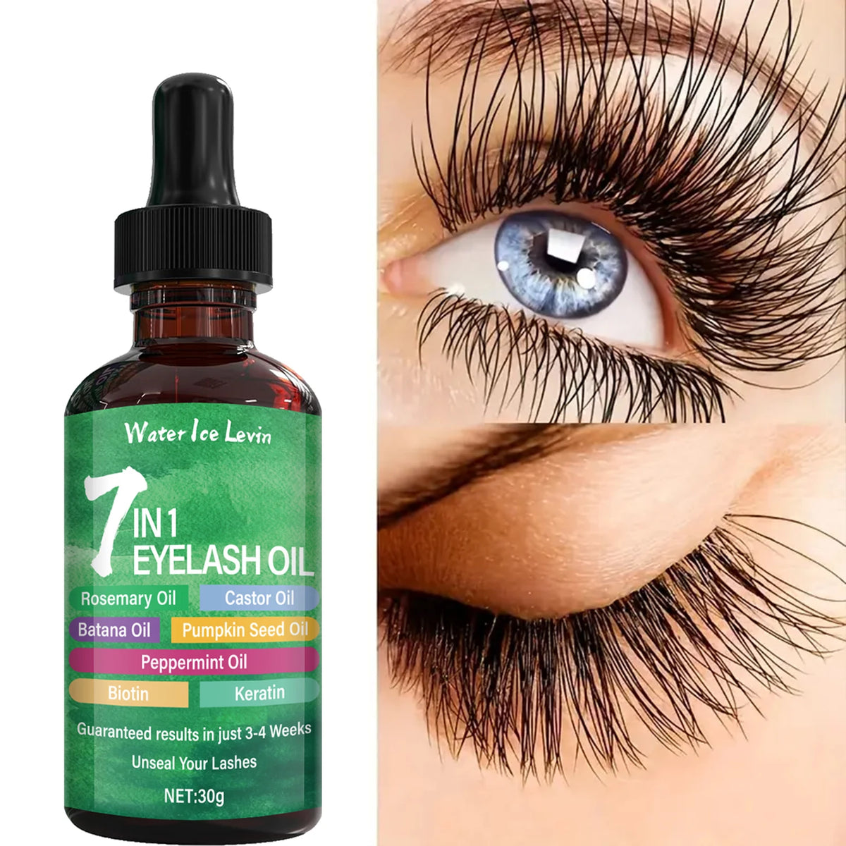 7 in 1 Eyelash Growth Oil Serum Natural Lash Nourishment Treatment